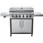 Char Broil Gasgrill Convective 640 S mit 6 Brennern und Seitenkocher Edelstahl