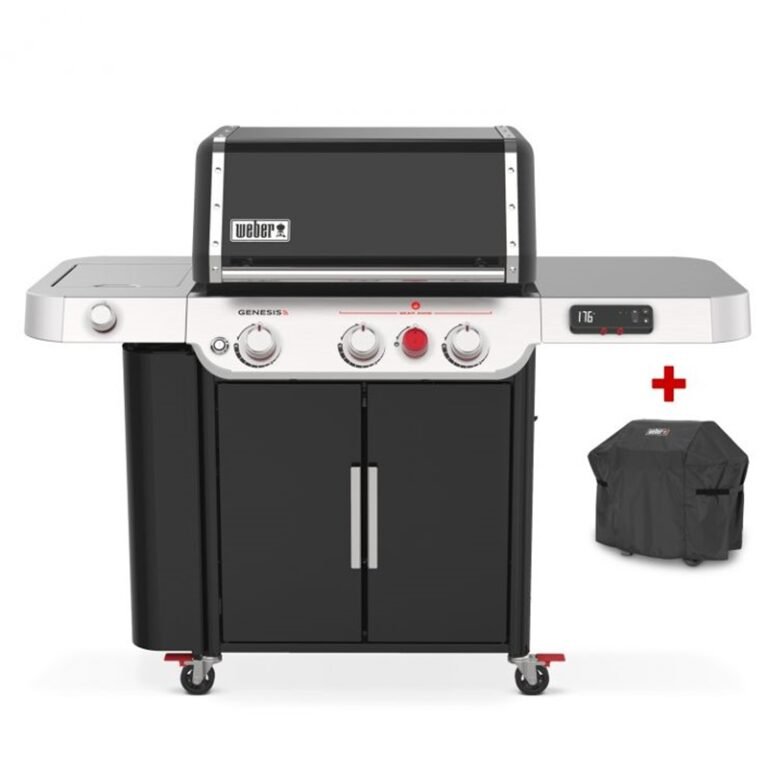 Weber Gasgrill Genesis EX-335, Black, inklusive Abdeckhaube
