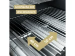 deluxe4home Grillwagen Gasgrill mit Deckel 3 Plus 1 Seitenbrenner Thermometer – Bild 7
