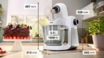Küchenmaschine Serie 6 MUMS6EW24D, Durchlaufschnitzler, Edelstahlschüssel, weiß – Bild 7