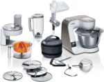 Küchenmaschine Serie 4 MUM5XW40, integr. Waage, Durchlaufschnitzler, weiß/champagner