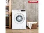Telefunken Waschmaschine 8kg 1400 U/Min. Inverter Motor AquaStop 15 Programme W-8-1400-A-W weiß – Bild 2
