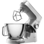 KENWOOD Titanium Chef Baker KVC85.004SI mit integrierter Waage, 2 Edelstahl-Rührschüsseln, viel Zubehör, Küchenmaschine Silber