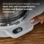 KENWOOD Titanium Chef Patissier XL KWL90.124SI mit Innenbeleuchtung, Waage, Wärmefunktion und viel Zubehör Küchenmaschine Silber – Bild 6