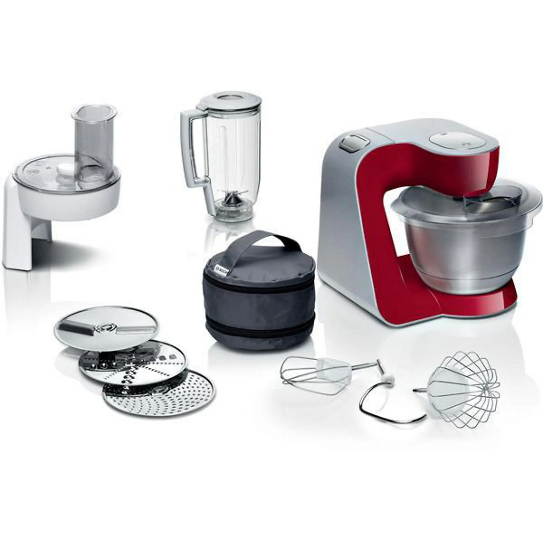 ASSET_MP_106573638 BOSCH MUM 58720 Küchenmaschine Deep Red Rührschüsselkapazität: 3,9 l, 1000 Watt – Bild 1