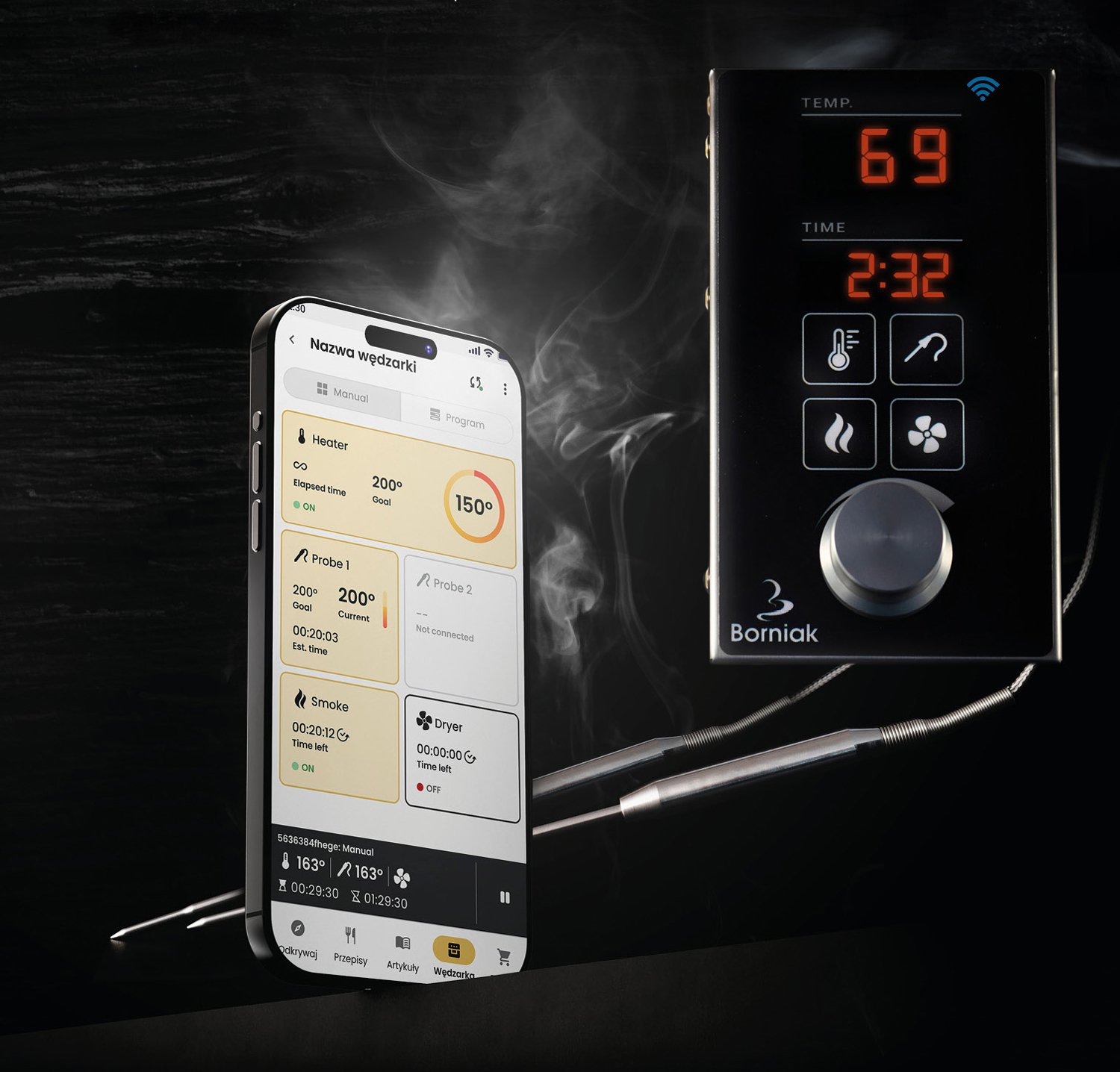 Borniak Räucherofen WiFi UWDW 70 Alu/Zink – Bild 6