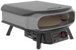 COZZE Pizzaofen Gas PREMIUM 42,5 cm (17") mit drehbarem Pizzastein & Digital Thermometer inkl. Hitzeschild