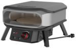 COZZE Pizzaofen elektrisch PREMIUM 34 cm 13" mit drehbarem Pizzastein & Digital-Thermometer - inkl. Hitzeschild – Bild 3