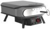 COZZE Pizzaofen elektrisch PREMIUM 42,5 cm 17" mit drehbarem Pizzastein & Digital-Thermometer - inkl. Hitzeschild