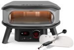 COZZE Pizzaofen elektrisch PREMIUM 34 cm 13" mit drehbarem Pizzastein & Digital-Thermometer - inkl. Hitzeschild – Bild 2