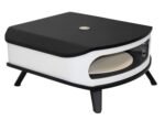 COZZE Pizzastation mit Gas Pizzaofen 42,5 cm 17" mit Thermometer & rotierendem Pizzastein - inkl. Hitzeschild und Schrankmodul 90 cm – Bild 11