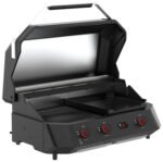 COZZE G 800 COMBO Plancha Grill mit Grillrost Starterset mit COZZE Grillbesteck Grillzange, Grillwender, Grillbürste und Grillhandschuhe – Bild 2