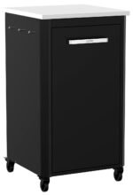 COZZE Pizzaofen Gas 42,5 cm 17" mit rotierendem Pizzastein inkl. Hitzeschild + Schrankmodul 1 türig – Bild 8