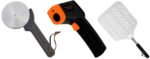 COZZE Pizzaofen Gas 42,5 cm 17" mit rotierendem Pizzastein - inkl. Hitzeschild + Starter Kit Pizzaschieber, Pizzaschneider und Infrarot Thermometer – Bild 2