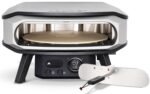 COZZE Pizzaofen elektrisch PREMIUM 42,5 cm 17" mit drehbarem Pizzastein & Digital-Thermometer - inkl. Hitzeschild – Bild 2