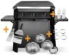 COZZE Plancha Grill Plancha Grill 800 inkl. Unterwagen und 12 tlg. XXL Plancha-Set