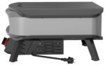 COZZE Pizzaofen elektrisch PREMIUM 42,5 cm 17" mit drehbarem Pizzastein & Digital-Thermometer - inkl. Hitzeschild – Bild 9