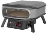 COZZE Pizzaofen Gas PREMIUM 34 cm 13" mit drehbarem Pizzastein & Digital-Thermometer - inkl. Hitzeschild – Bild 6