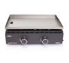Grillfürst Plancha Grill 2 Brenner mit insgesamt 7 kW und Edelstahl Plancha