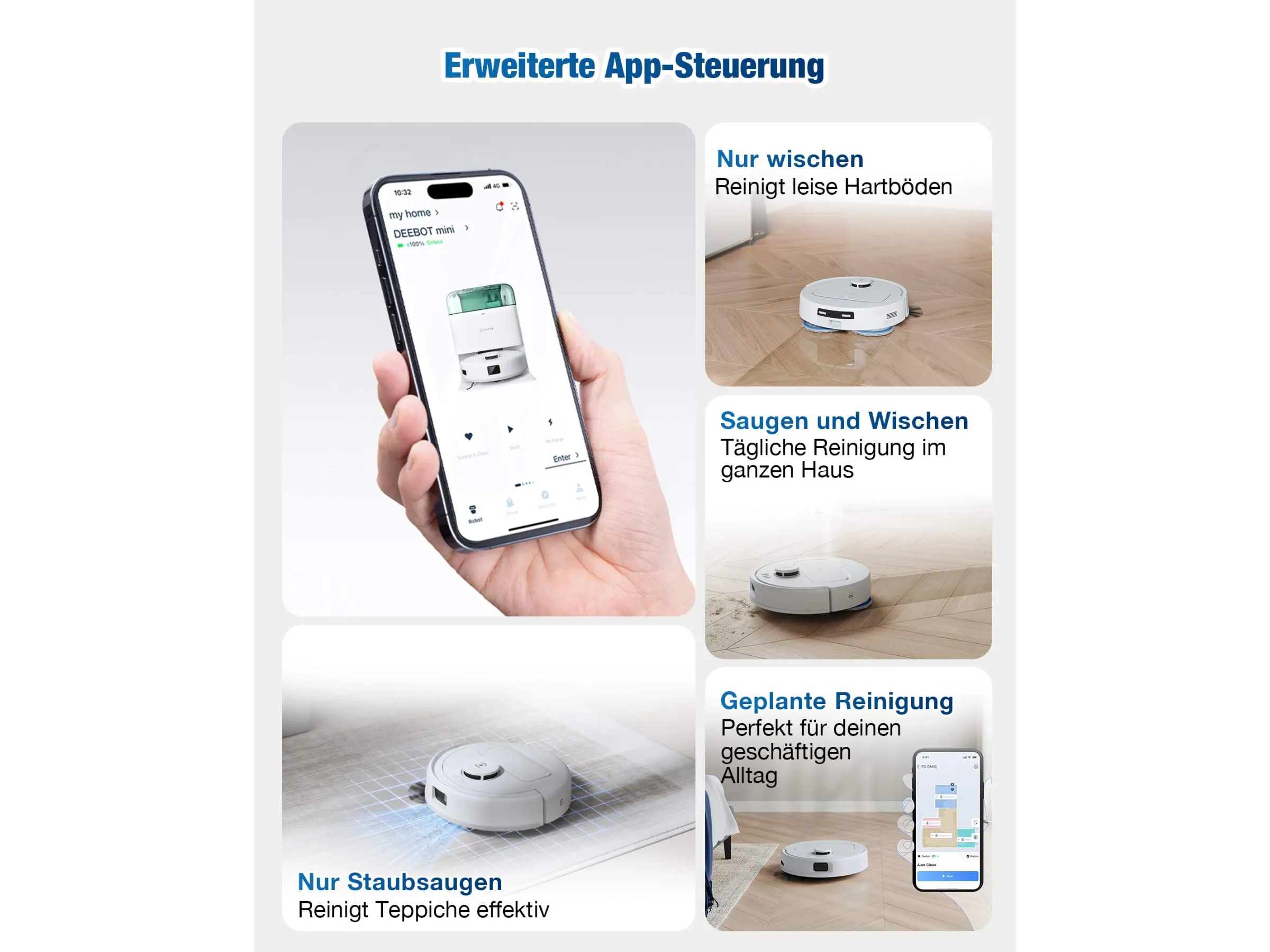 ECOVACS DEEBOT Mini Saug- und Wischroboter mit der Kleinsten OMNI-Station – Bild 10