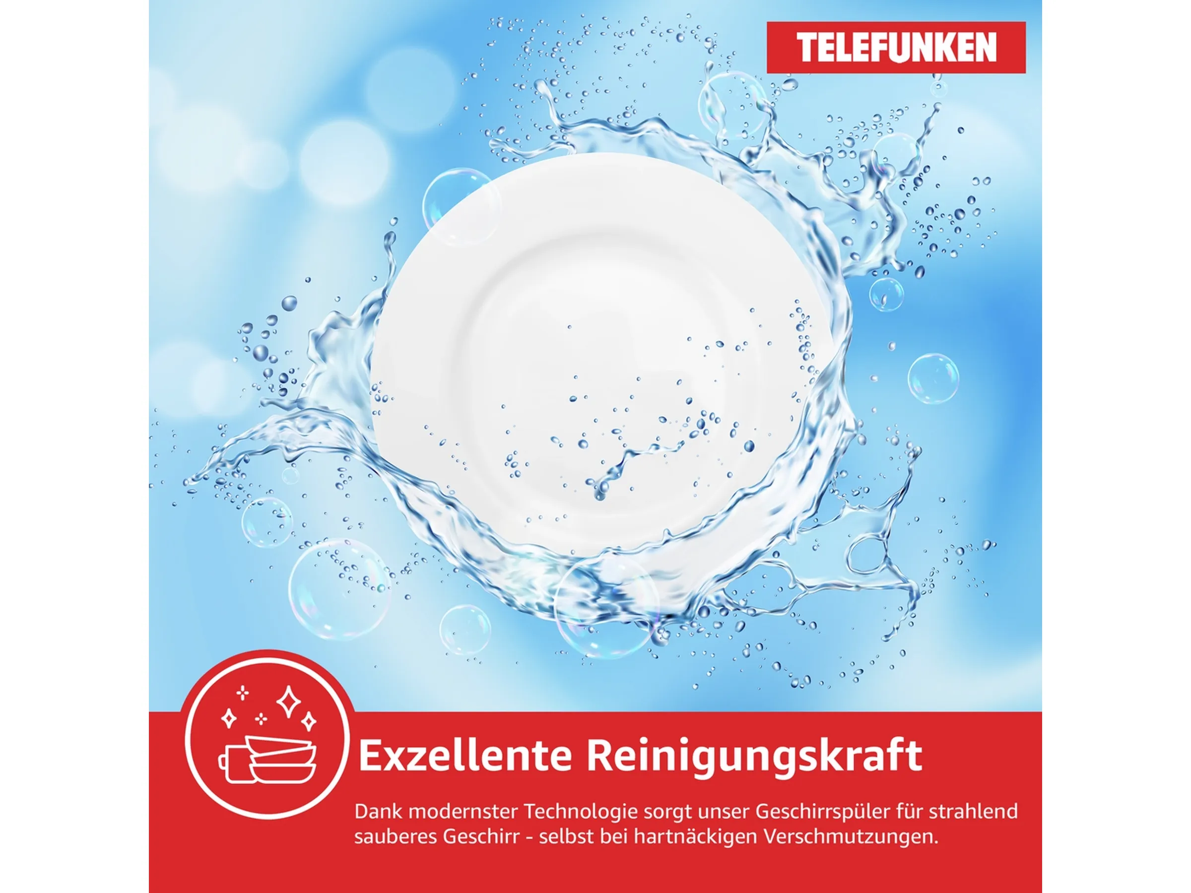 Telefunken Geschirrspüler vollintegriert Einbauspülmaschine G-EV-6014-C – Bild 5