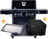 Napoleon Rogue SE 525 all blackmit Sizzle Zone und Heckbrenner inkl. Full Size Plancha als Plancha Grill