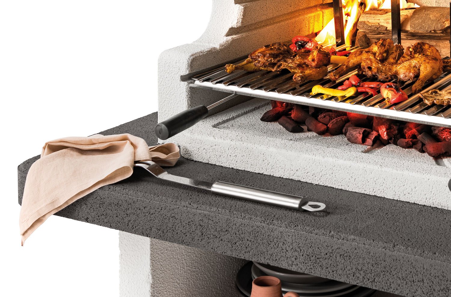 Palazzetti Grillkamin Balos mit Pizzaofen inkl. Montagematerial – Bild 8