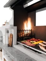 Palazzetti Grillkamin Antille 2 mit Pizzaofen inkl. Montagematerial – Bild 3