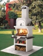 Palazzetti Grillkamin Balos mit Pizzaofen inkl. Montagematerial – Bild 2