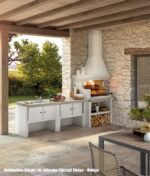 Palazzetti Grillkamin Levanzo Eck Grillkamin Einbau rechts inkl. Montagematerial – Bild 2