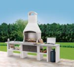Palazzetti Outdoor Küche Grillkamin Marbella inkl. Montagematerial (mit Farbe) – Bild 2