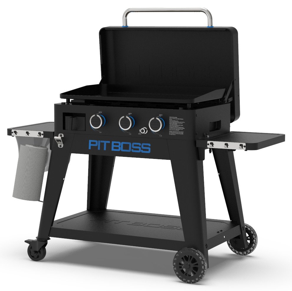 Pit Boss Plancha Grill Ultimate Plancha 3-Brenner mit Untergestell inkl. 5-teilig Grillbesteck Set + Abdeckhaube – Bild 3