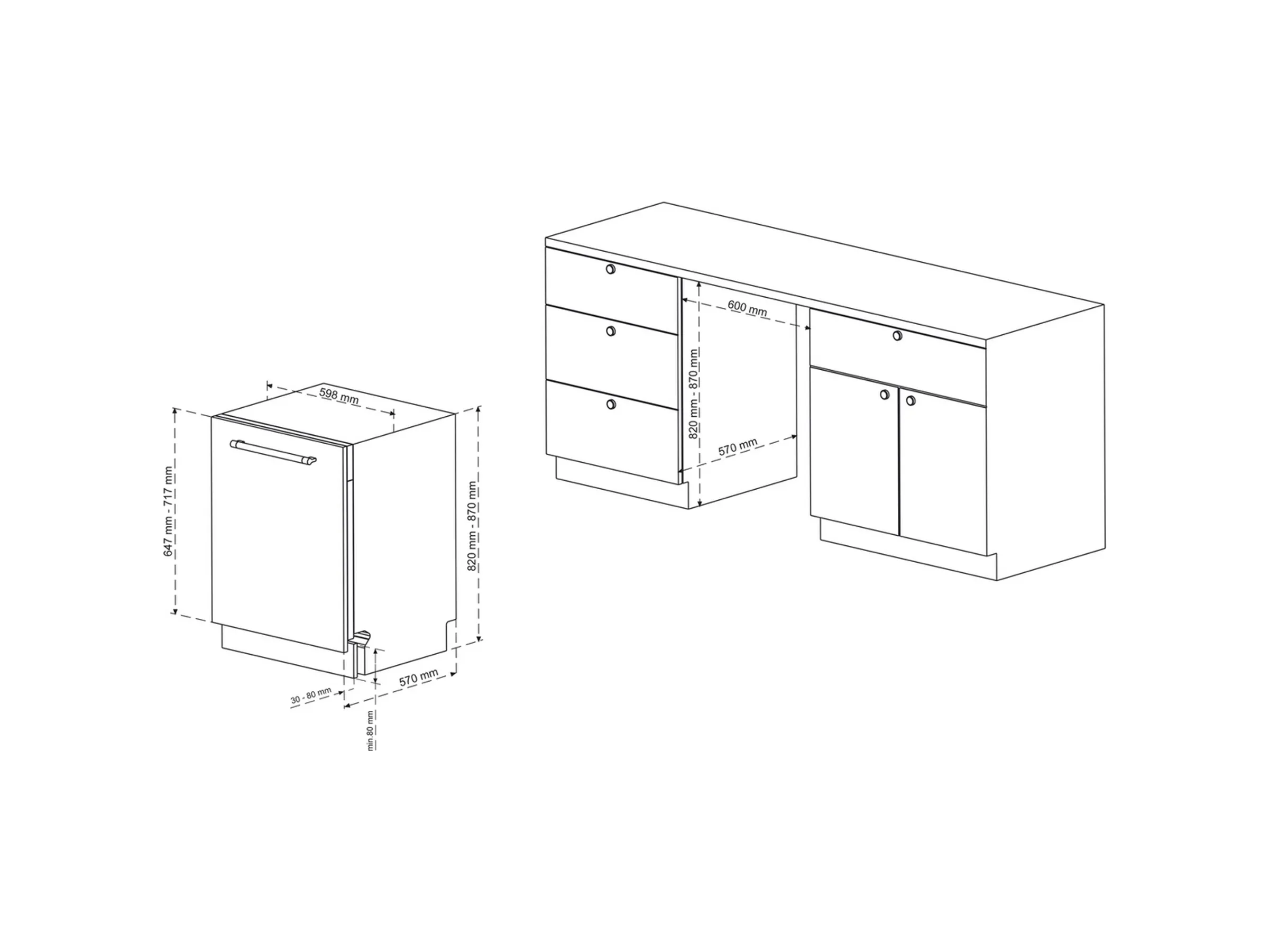 Telefunken Geschirrspüler vollintegriert Einbauspülmaschine G-EV-6014-C – Bild 6