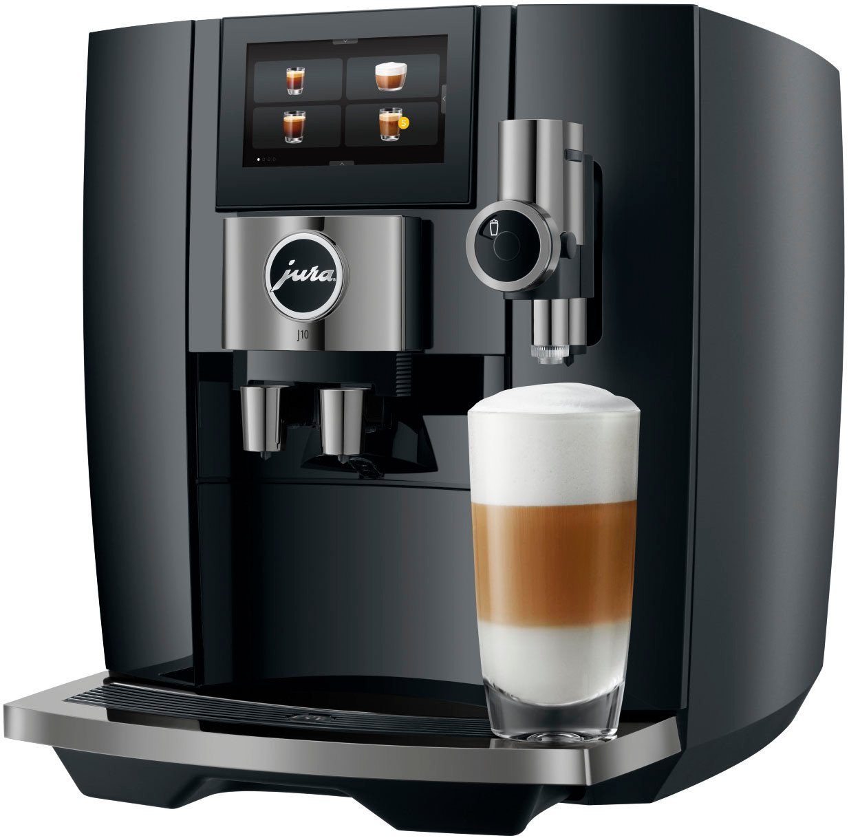 JURA Kaffeevollautomat 15562 J10 Piano Black Kaffeemaschine mit Cold Extraction Process – Bild 7