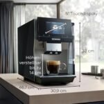 Siemens Kaffeevollautomat EQ700 classic TP715D01App-Steuerung, Cold Brew, intuitives Full-Touch-Display, – Bild 2