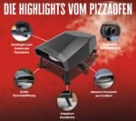Grillfürst Pizzaofen Gas 305 mit drehbarem Pizzastein – Bild 3