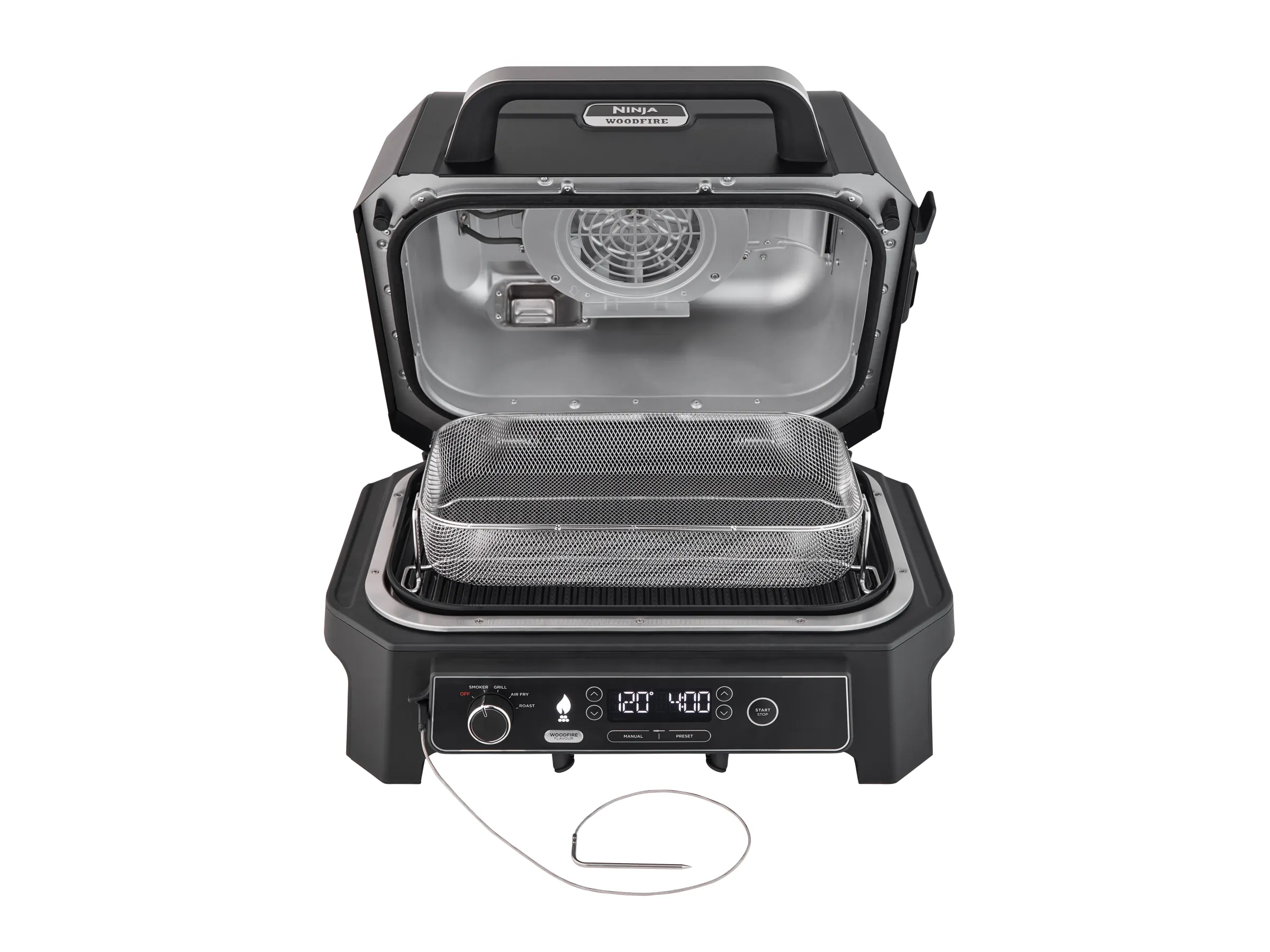 Ninja Elektrischer-Grill & Smoker Pro XL Outdoor OG850EU mit Smart Cook System