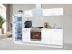 Respekta Premium Küchenzeile 270 cm Weiß Hochglanz – Bild 4
