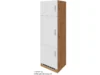 Held Möel Küchen Kühlschr.umau Sorrento 60x200xT60cm Nische Weiß-WotanEiche