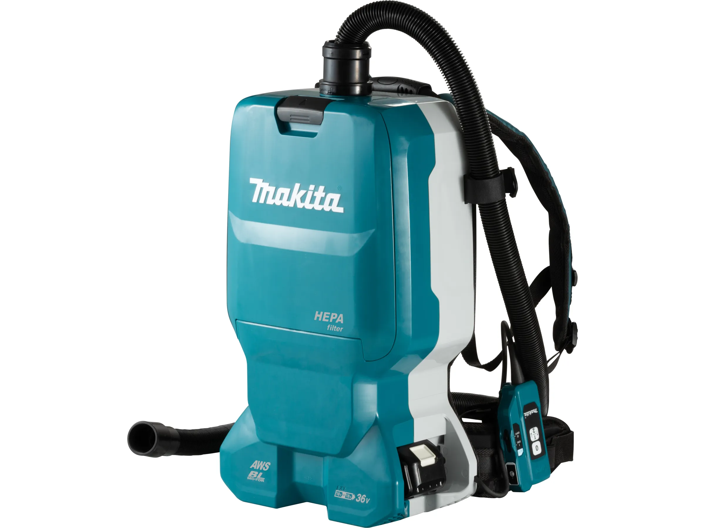 Makita Akku-Rucksackstaubsauger DVC665ZU für 2x18 V mit Bluetooth Solo