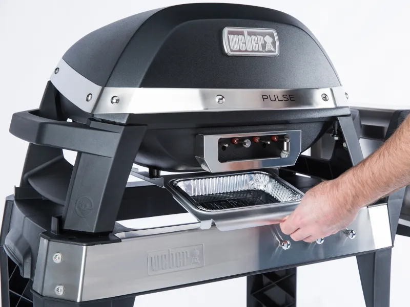 Weber Elektrogrill Pulse 2000 mit Rollwagen 49 cm x 39 cm 2.200 W Schwarz – Bild 16