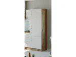 Held Möel Küchen Kühlschr.umau Sorrento 60x200xT60cm Nische Weiß-WotanEiche – Bild 4