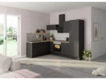 Optifit Winkelküche Optikoncept Ingvar ohne E-Geräte 270 cm Anthrazit – Bild 2