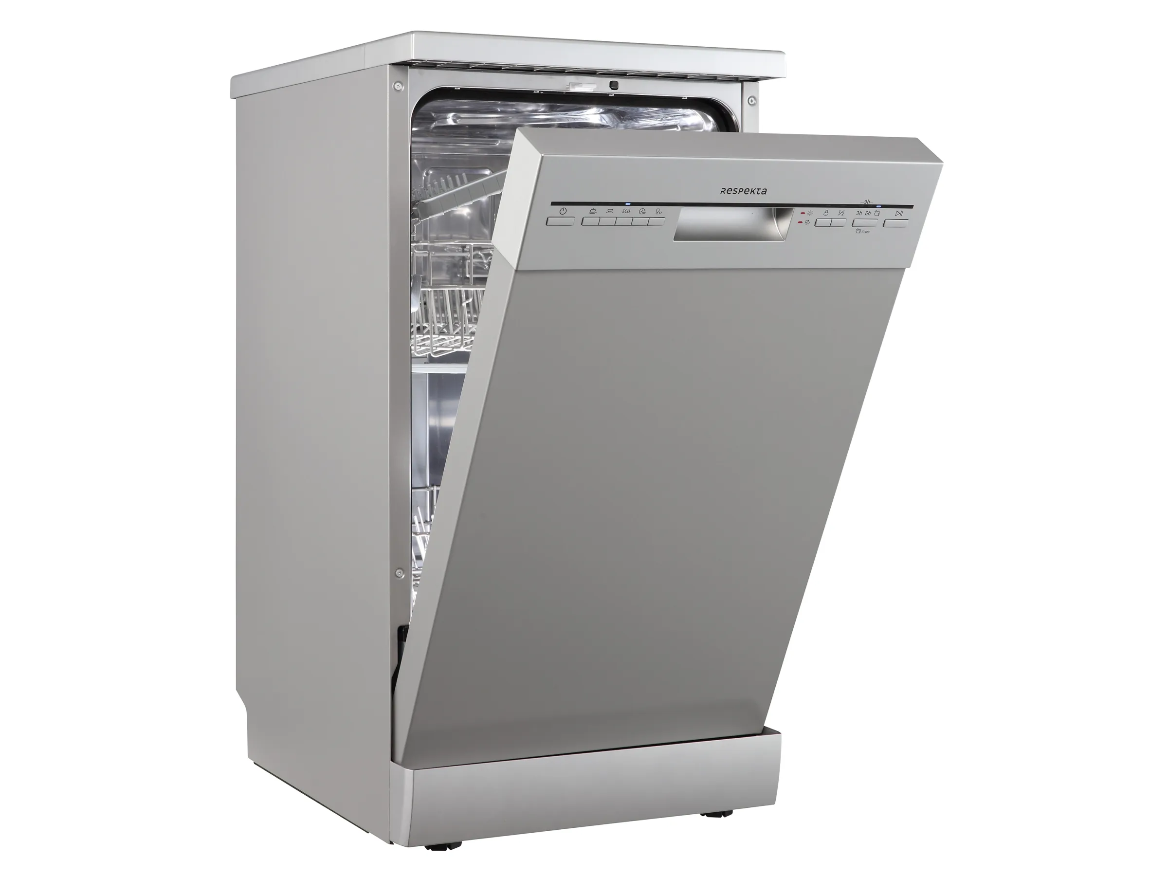 Respekta Unterbau-Geschirrspüler Bena 45 cm Silber – Bild 4