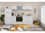Respekta Premium Küchenzeile 270 cm Weiß Hochglanz – Bild 2