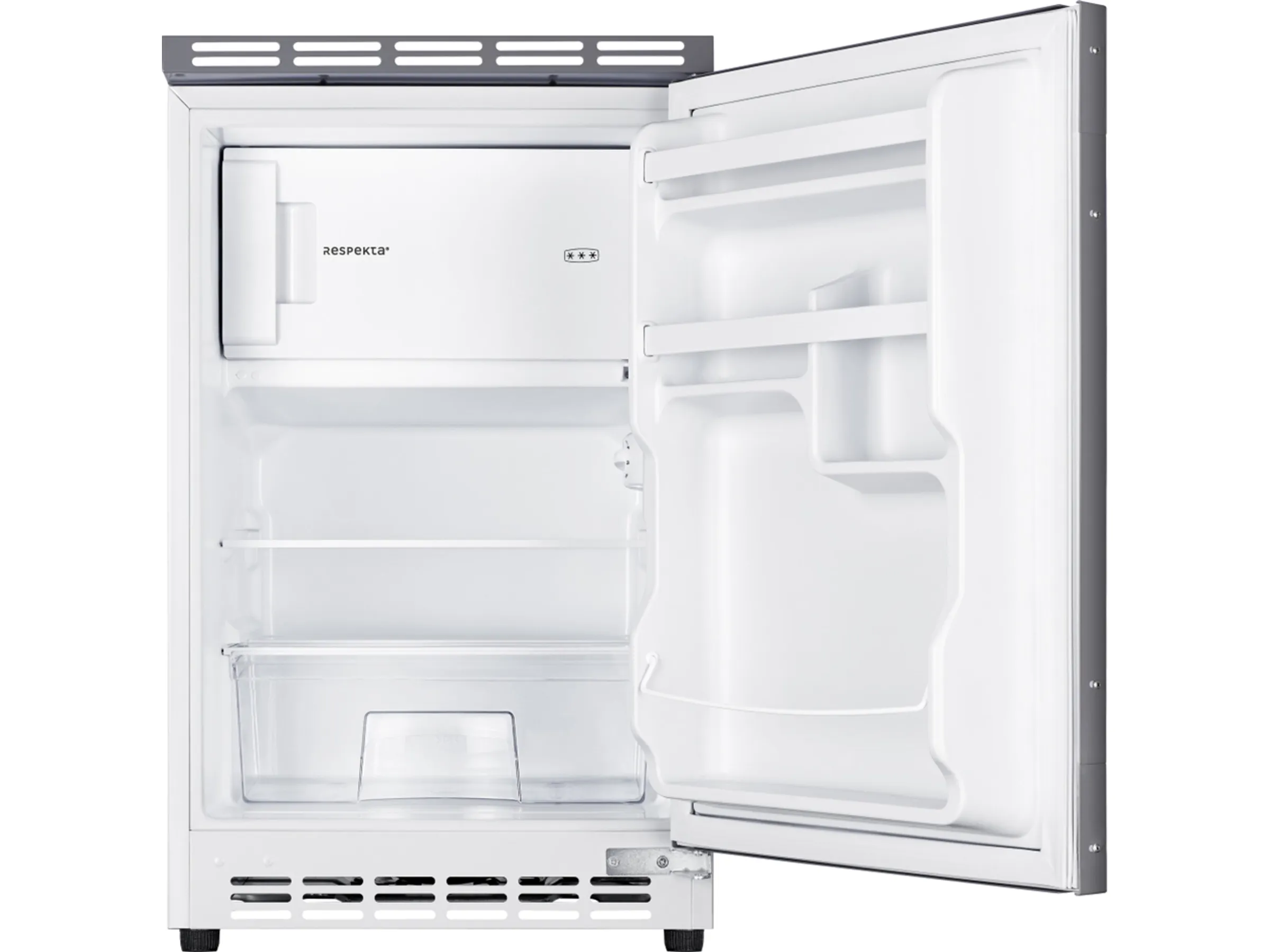 Respekta Küchenzeile KB150WGMI 150 cm Grau-Weiß Glänzend – Bild 6