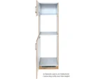 Held Möel Küchen Ofen Kühlschr.umau Sorrento 60x200x60cm KS Nische WotanEiche – Bild 2