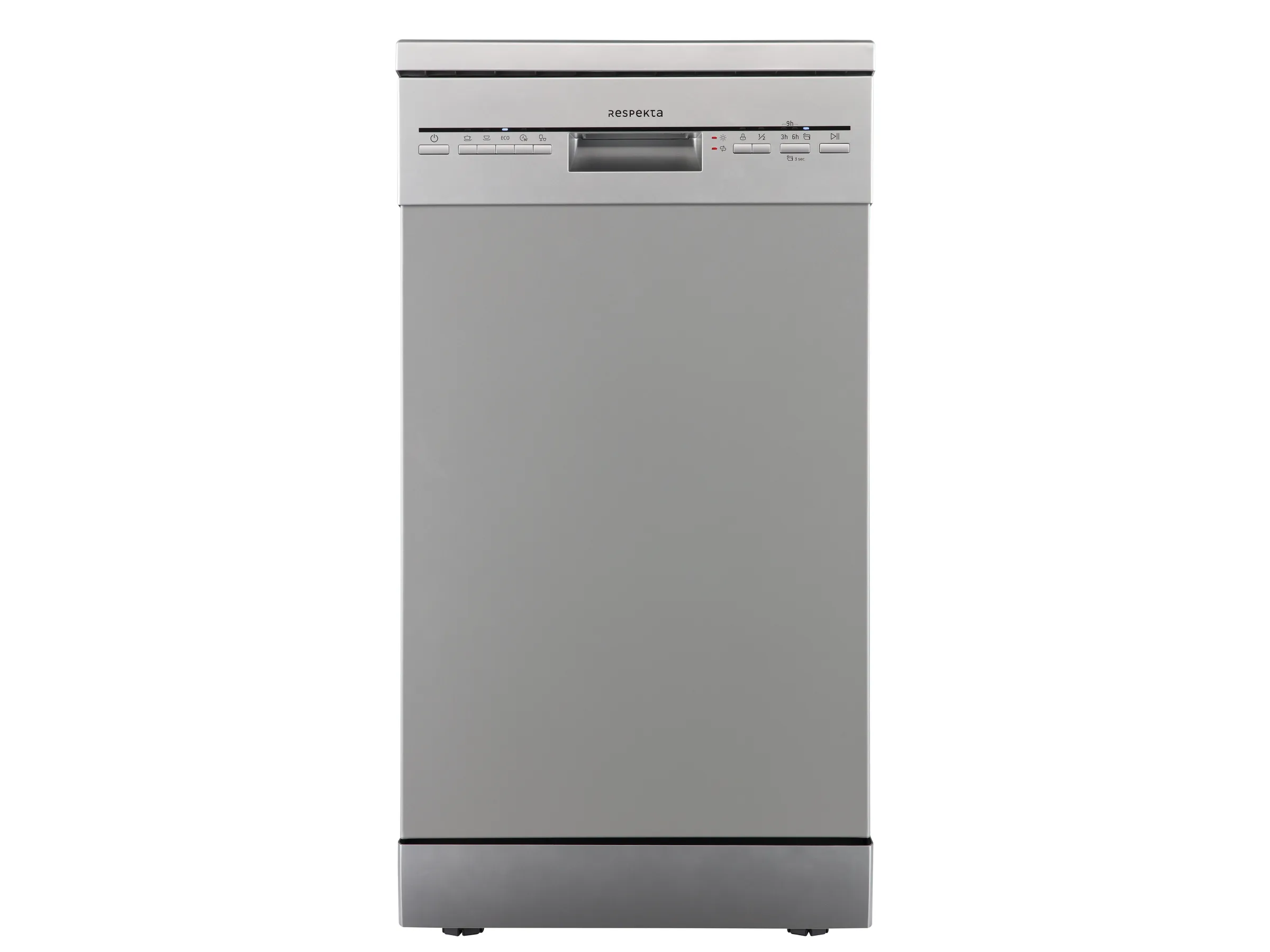 Respekta Unterbau-Geschirrspüler Bena 45 cm Silber
