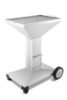 Thüros Holzkohlegrill T4-F / Edelstahl Säulengrill 40x60 cm fahrbar