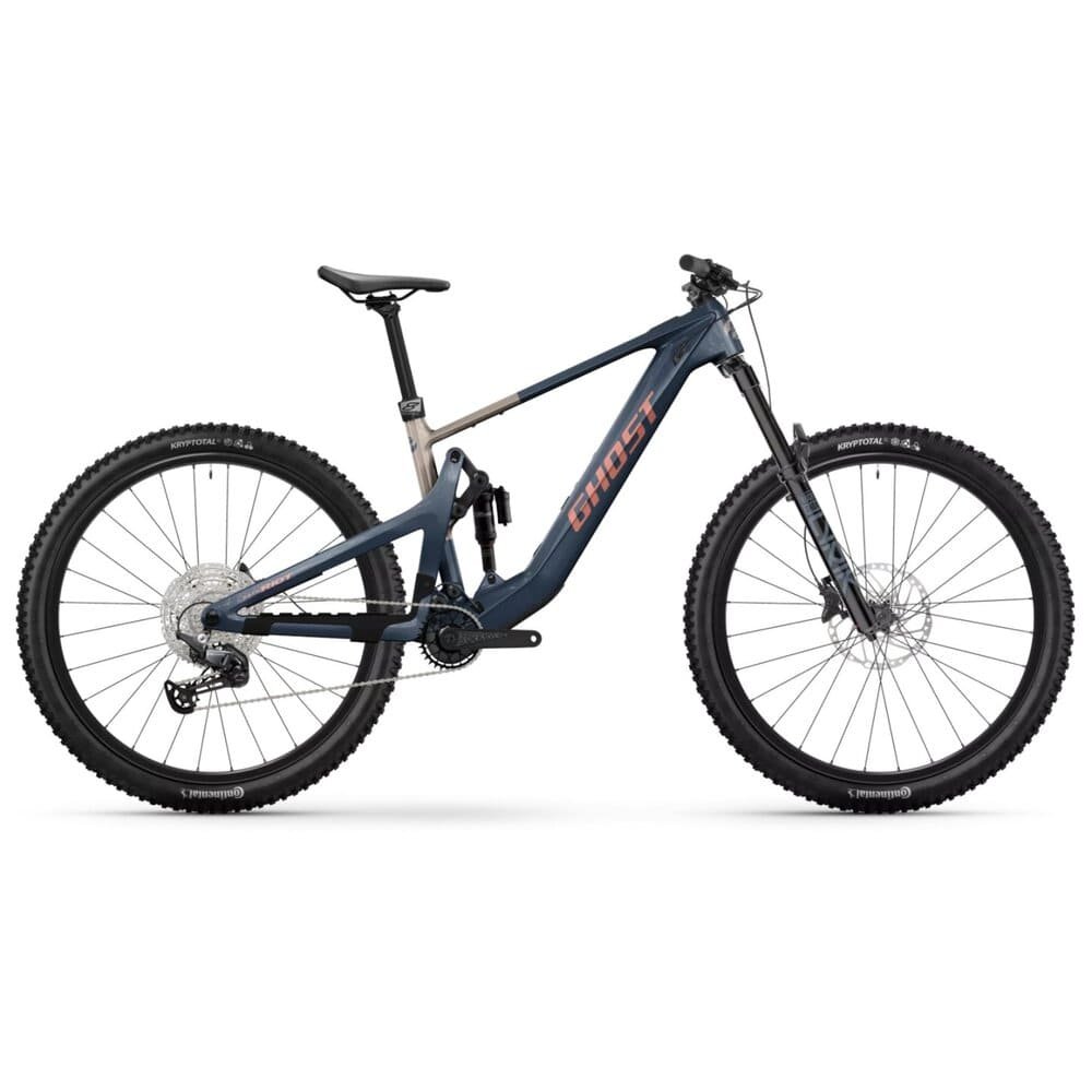Ghost PATH RIOT CF Advanced Carbon E-MTB 2025 ink blue / coffee ice rose glossy – Bild 2